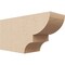 Ekena Millwork 4in. W x 6in. H x 12in. L Ridgewood Woodgrain TimberThane Rafter Tail, Primed Tan RFTUR04X06X12RIDRCPR - alternate 1